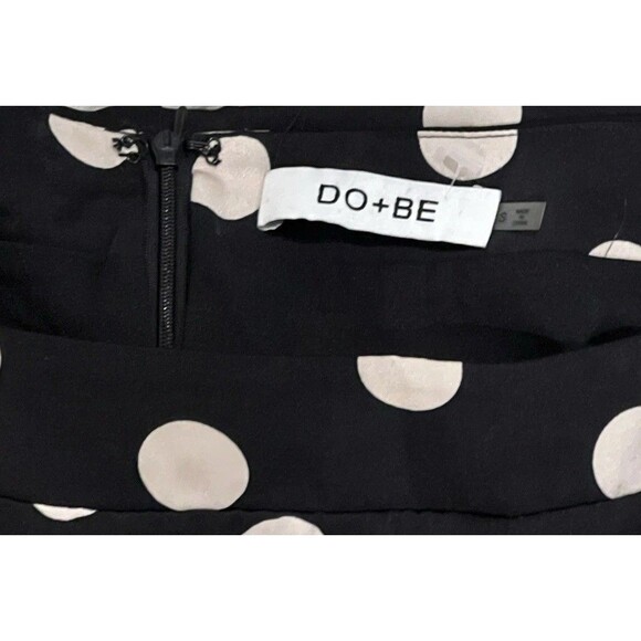 DO+BE Women’s Wide Leg Size Small Ankle Length Polka Dot White And Black - Picture 10 of 10